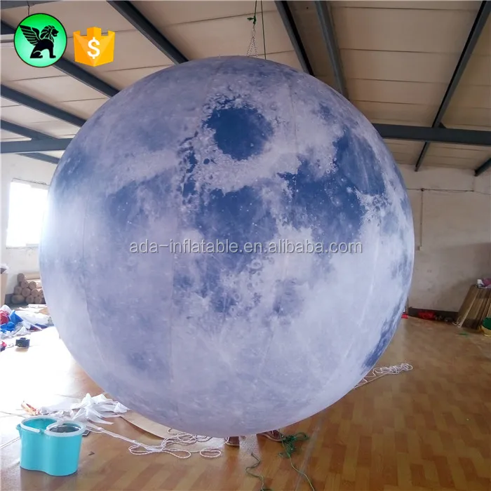 Event Stage Hanging Inflatable Ball Customized Newly Inflatable Led Lighting Inflatable Moon Planets for Decor A771