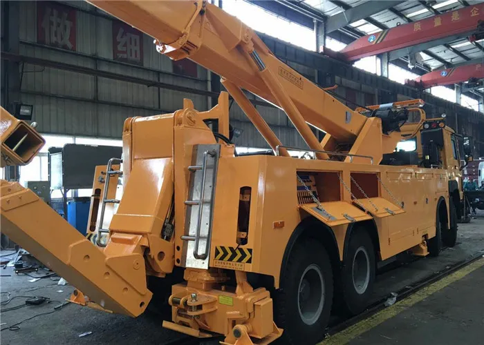 HOWO 12 Wheeler 360 Degree Rotator Wrecker Towing Truck 50 Tons Wrecker Truck for Sale