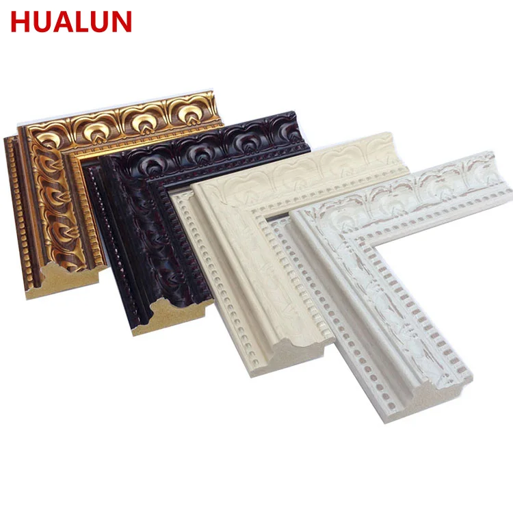 European Embossed Picture Frame Moulding Plastic Molding Picture Frame