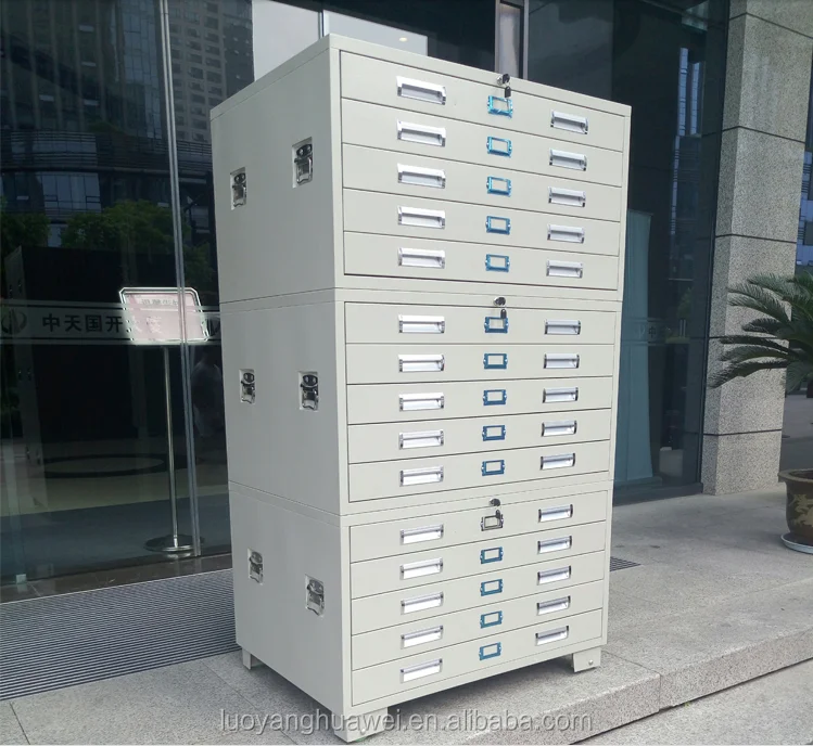 Metal Drawer Plan Paper Steel Storage Cabinet