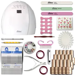 Профессиональная лампа для ногтей набор УФ-гель-лаков инструменты и оборудование для дизайна ногтей набор инструментов для маникюра