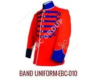 OEM Marching Band Uniform Jacket Tunic Coat Upper Premium Quality Customized Tailored with Gold Laces and Brass Buttons Tunic