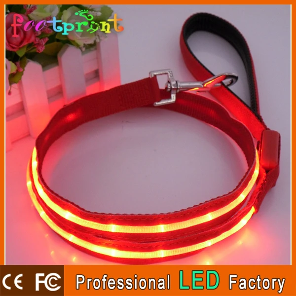 2013 высокое качество освещенные из светодиодов поводок собаки безопасности светящиеся собака полоса