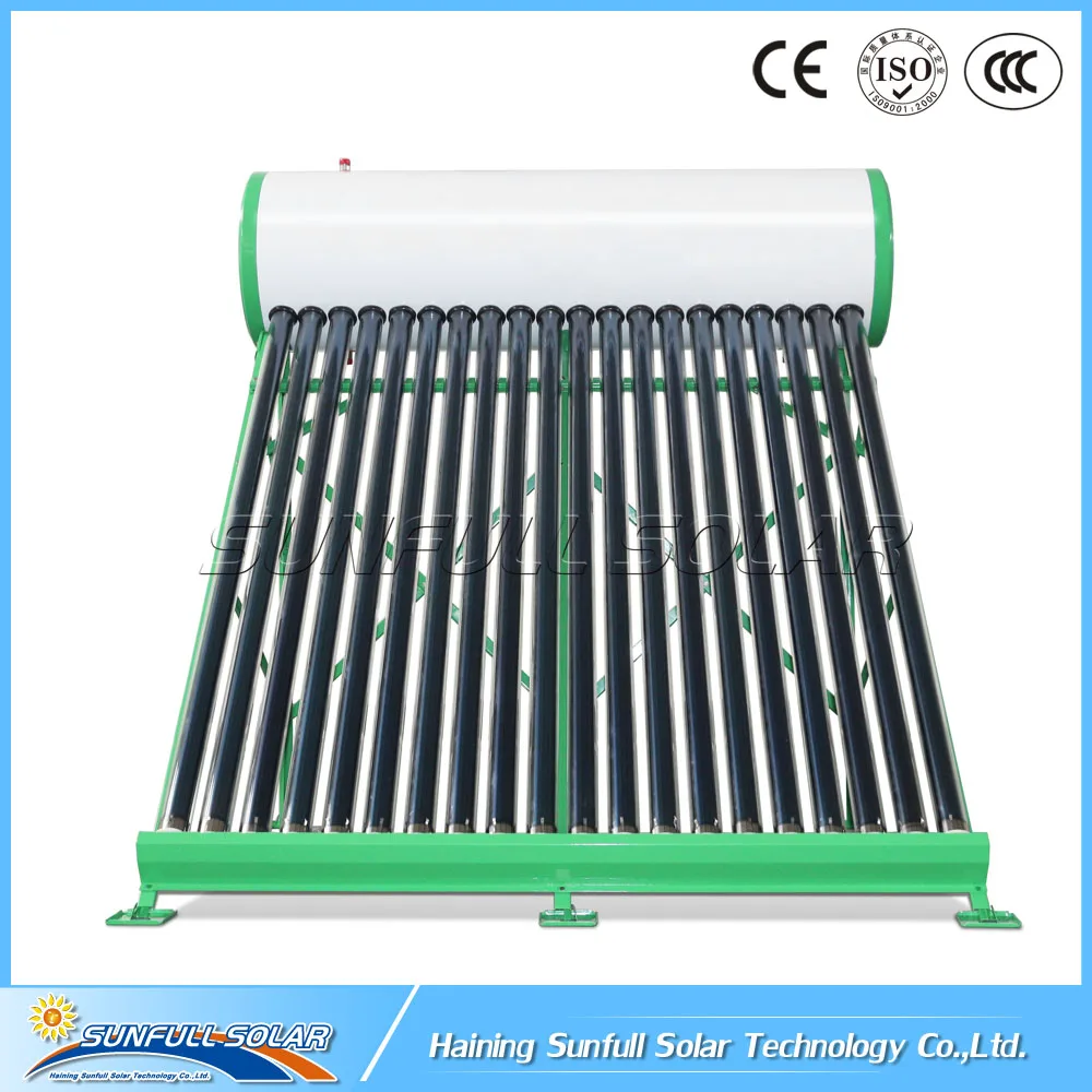 Galvanized Steel 200l 300l Nonpressurized Solar Water Heater System