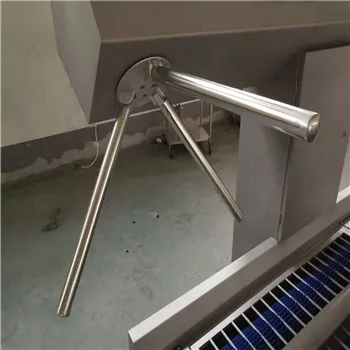 Integrated guided cleaning machine with access control unit for slaughterhouses and meat plants