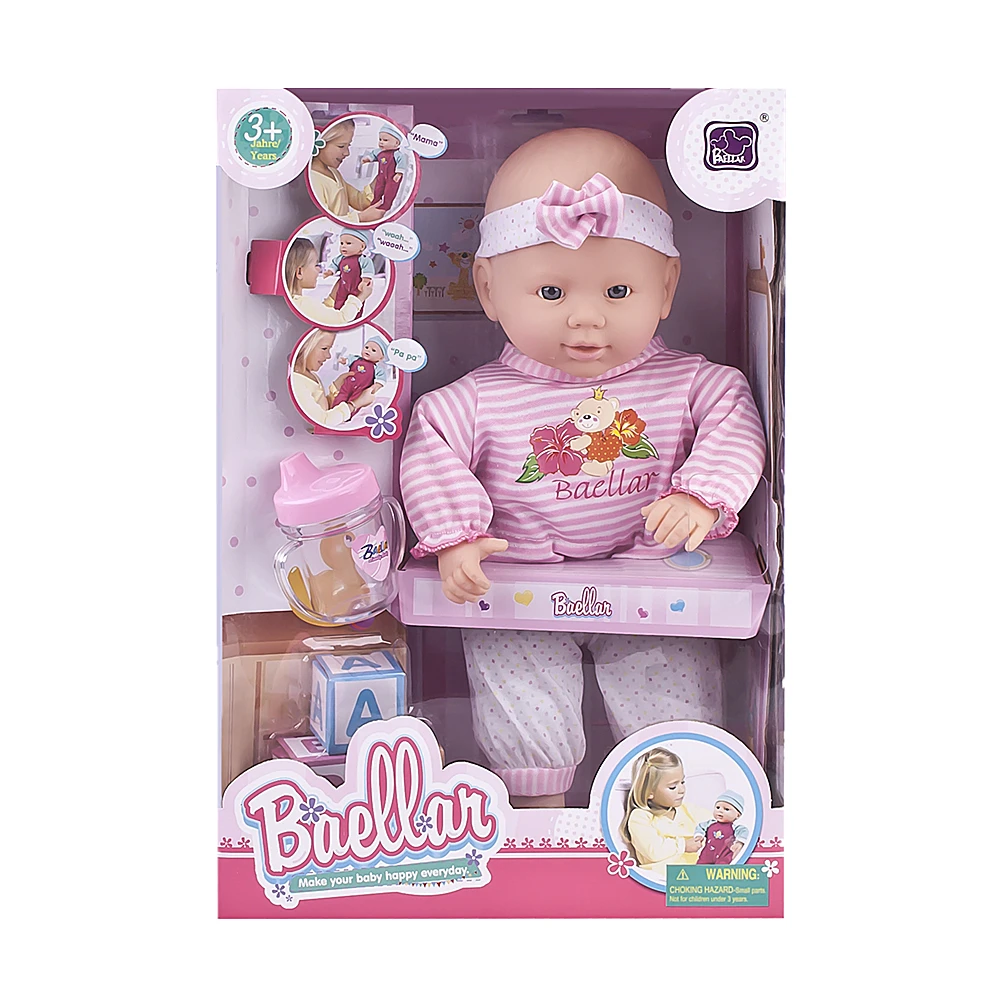 2018 New Development Top Sales Electronic Talking Baby Doll Reborn Silicone  From China Plastic Toy Manufacturer for Kids