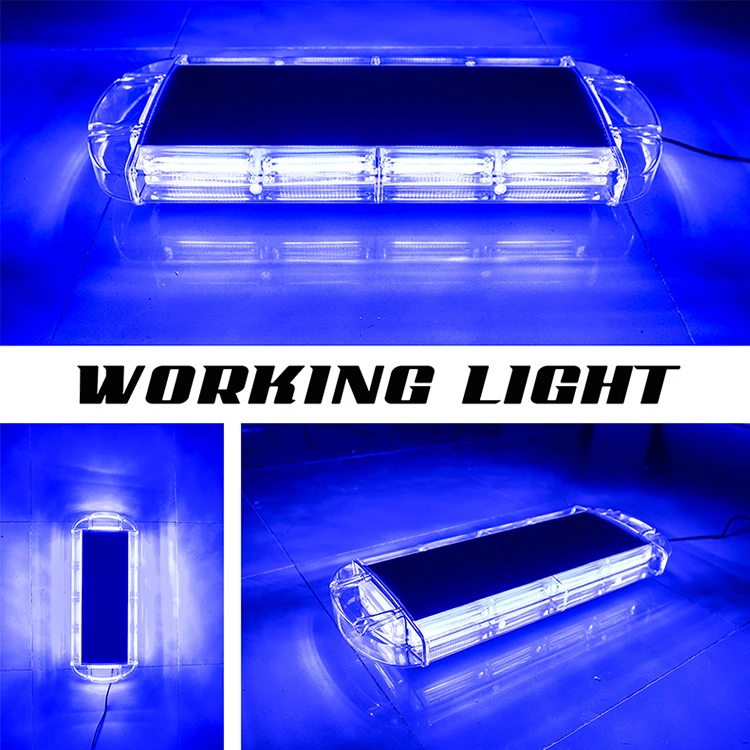 LED Dachbeleuchtung Blitzleiste – Magnetisch, 7 Modi, 12-24V, Orange, Für Abschleppfahrzeuge