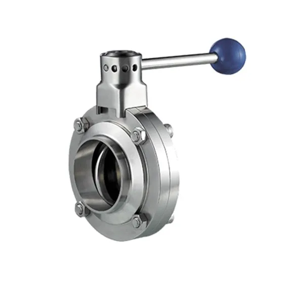 304 316L sanitary welded butterfly valve for food grade