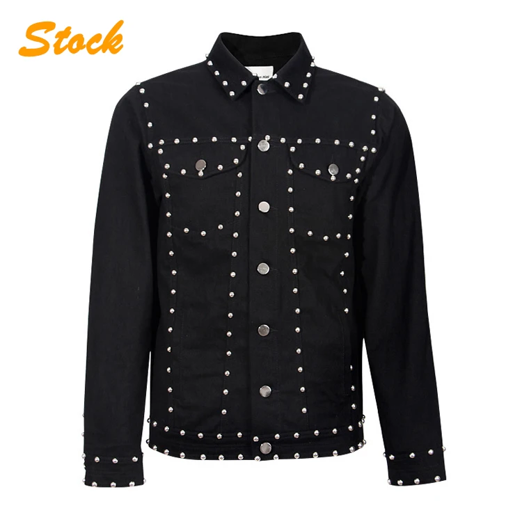 Los Hombres Al Por Mayor Negro Punk Tachonado Biker Denim Liso Chaqueta Buy Mens Chaqueta De Mezclilla Chaqueta De Mezclilla Negro Llano Chaqueta Denim Product On Alibaba Com