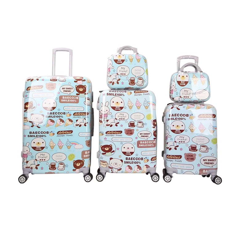 Colorful Gradient Women Girls Luggage Set Ready Stock PC Travel Valise -  China Wholesale Travel Luggage and Luggage price