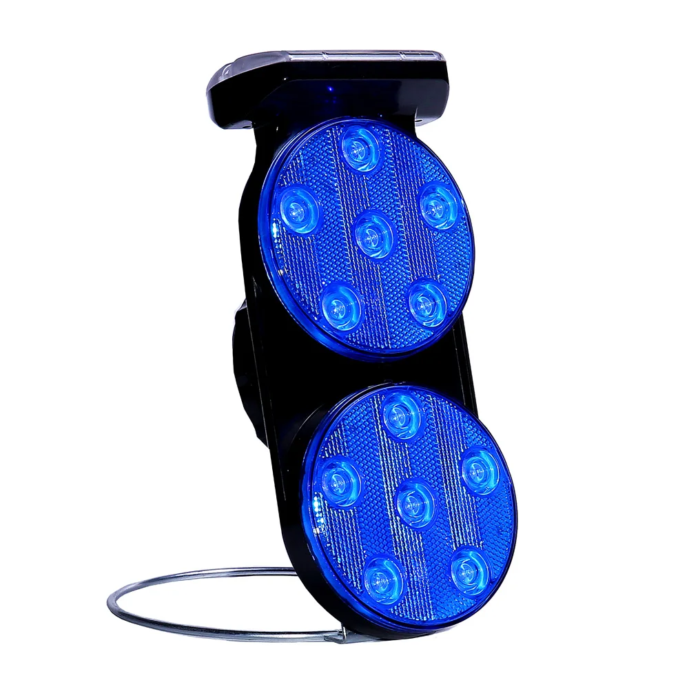 Synchronized Blink LED Traffic Warning Light Temperature Resistant Battery Operated for Long Time Construction