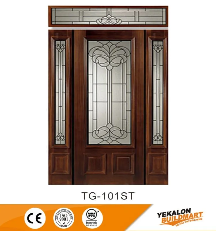 China Latest Design Wooden Single Main Door Polish Design Half Glass Wooden Door View Half Glass Wooden Door Yekalon Product Details From Yekalon Industry Inc On Alibaba Com