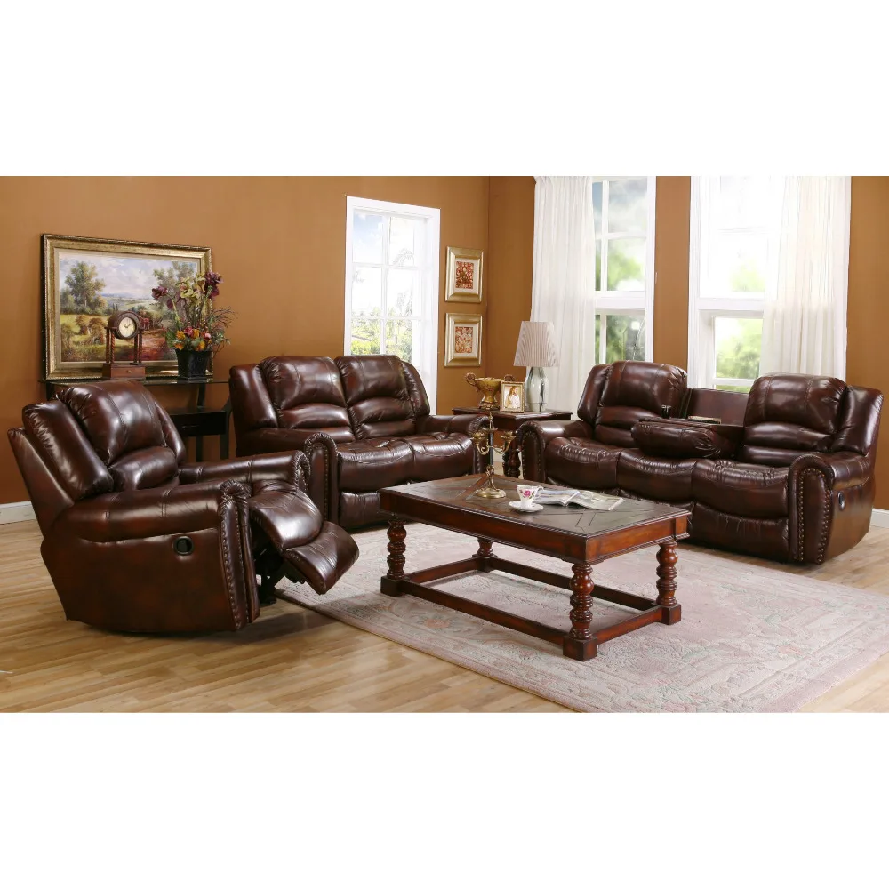 Best Selling Sofa Furniture Economic Living Room Recliner Air Leather