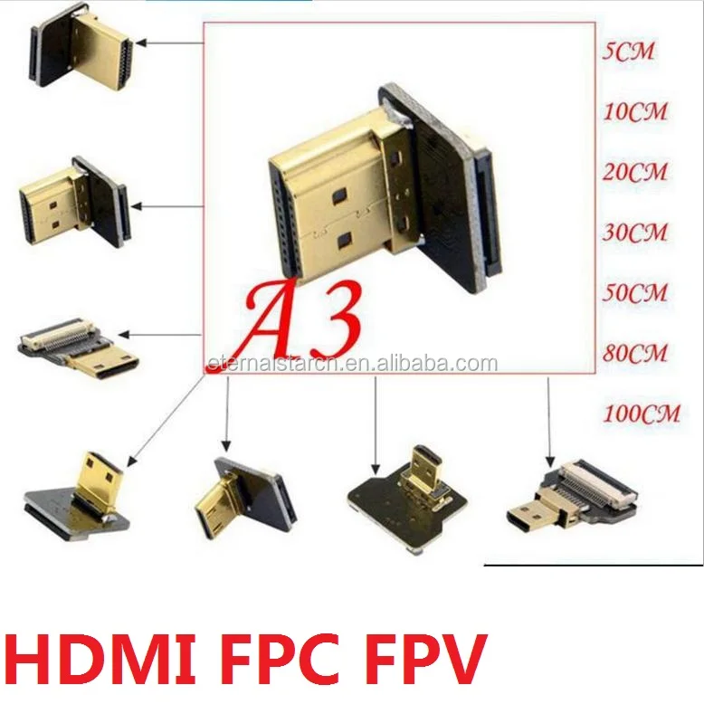 Плоский гибкий Сверхтонкий разъем для камеры hdtv