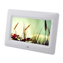 Digital Photo Frame 7” HD TFT-LCD Digital Picture Frame Alarm clock Timing Switch MP3 MP4 Movie Player with Remote Desktop