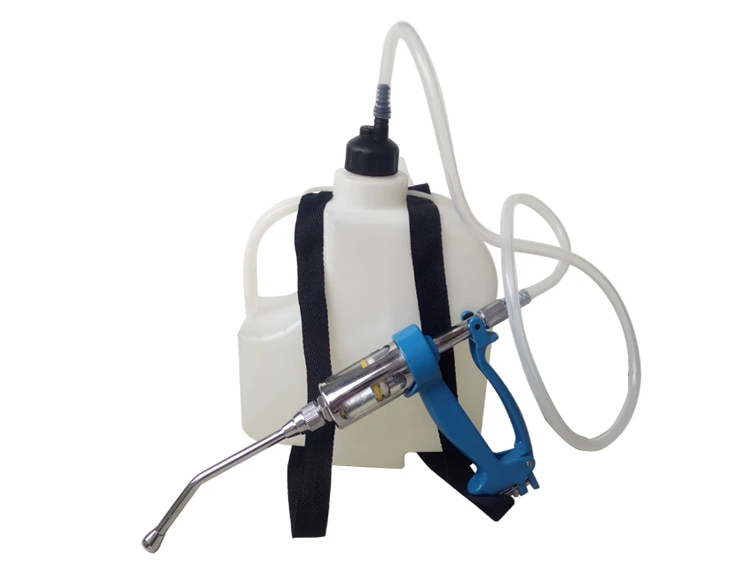 WANJIA 50ml Veterinary Automatic Vaccine Syringe Metal Drenching Gun for Pig Goat Cow Cattle Sheep and Livestock Farming