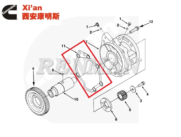 3899746 3883390 3031768 3028311 Cummins engine L10 M11 Accessory 