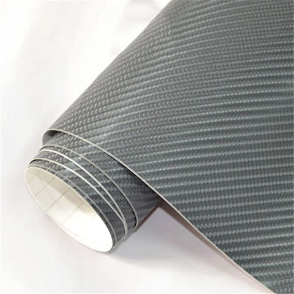 Black 6d Carbon Fiber Vinyl Wrap Roll Lypumso Super Glossy Car Wrap ...