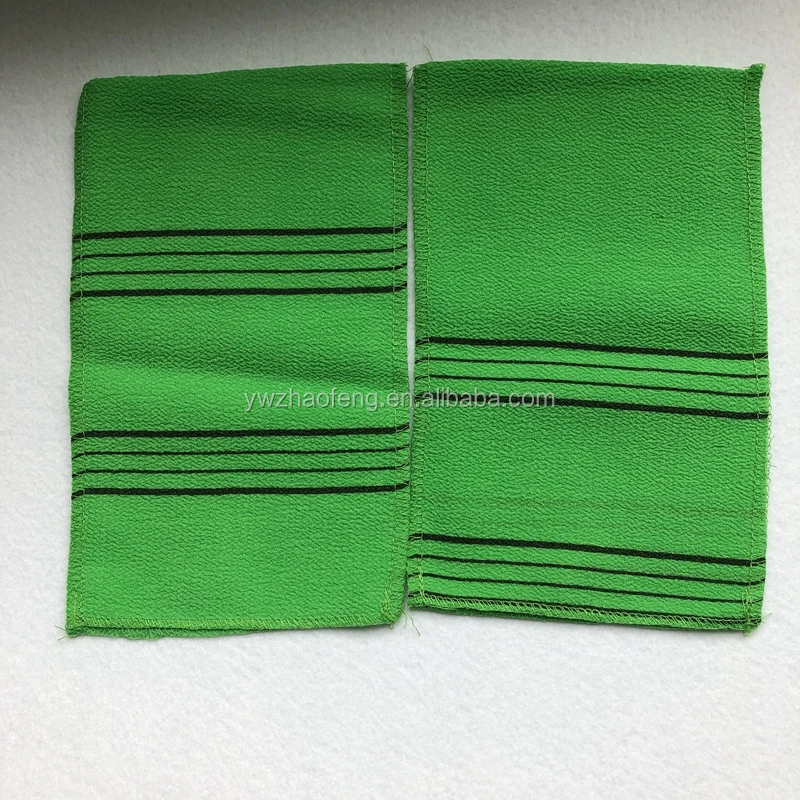 Koreanischer Peeling Handschuh – 1 Stück, Grün, Mit Massageeffekt Für Glatte, Geschmeidige Haut