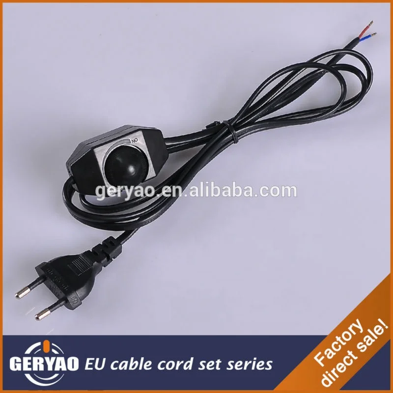 European Standard Round Plug Extension Cord with Dimmer Switch