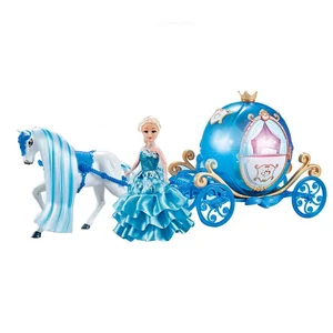 EPT New Fashion Lovely Musical Horse Carriage Set Toy with Make up Accessory