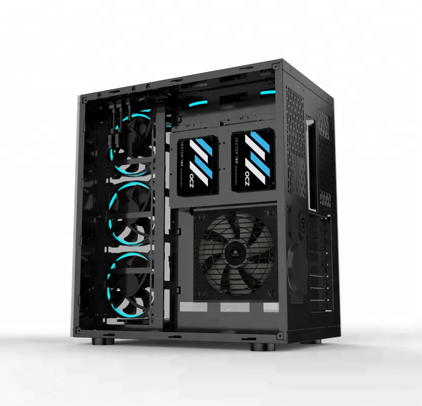 
Закаленное стекло пользовательский компьютер ПК корпус дизайн 