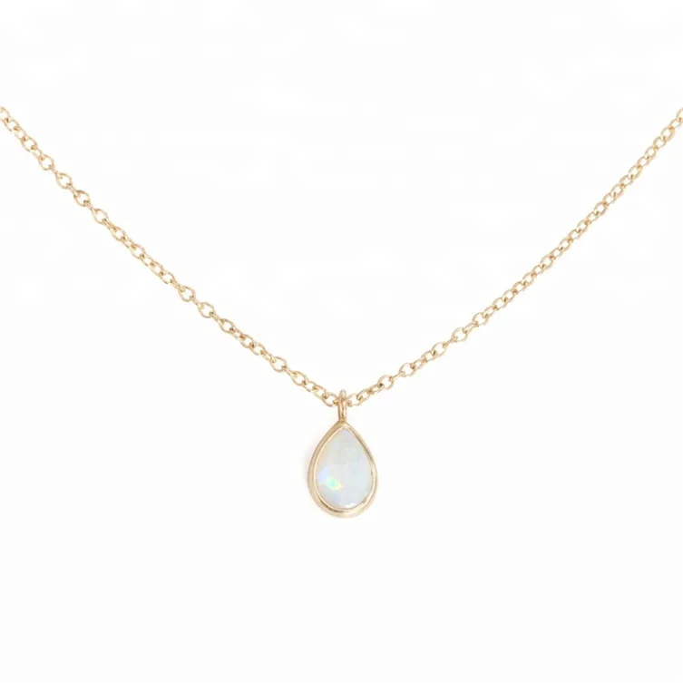 Teardrop on sale opal necklace