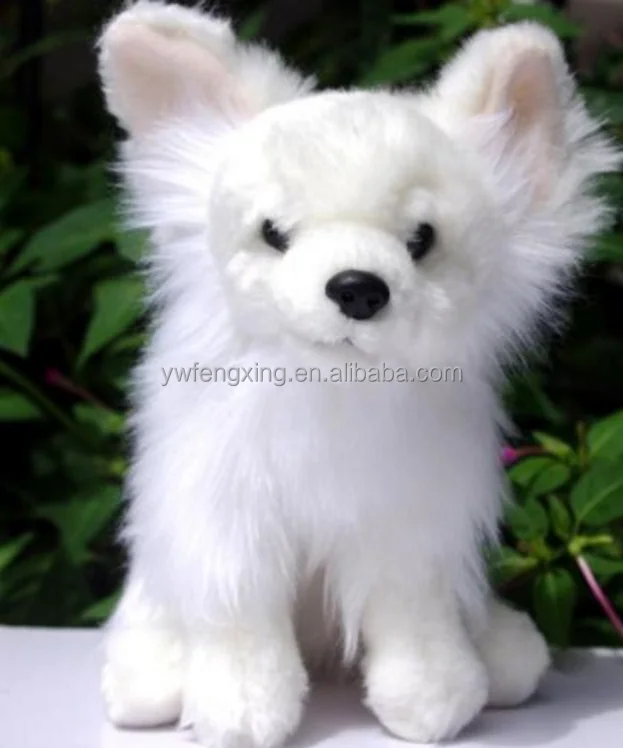 white pomeranian plush