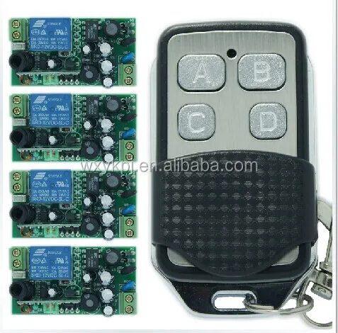 Века Aoke 433 мГц 10A реле 1 CH беспроводной пульт дистанционного управления RF коробка переключения YK68-01S114