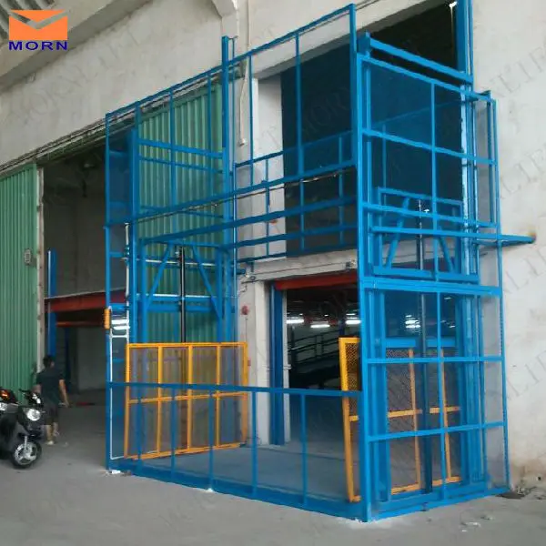 Small vertical warehouse hydraulic lift goods elevator
