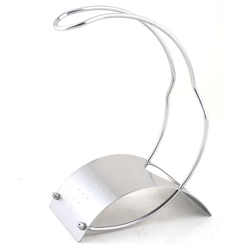 Chrome Metal Single Bottle Wine Rack