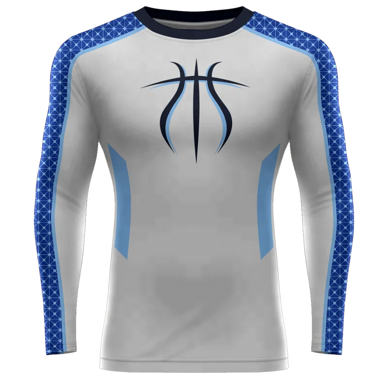 BETHERIVAL Adults Long Sleeve Heat-Transfer Printed Compression Quick Dry Spandex/Nylon Shirt Men