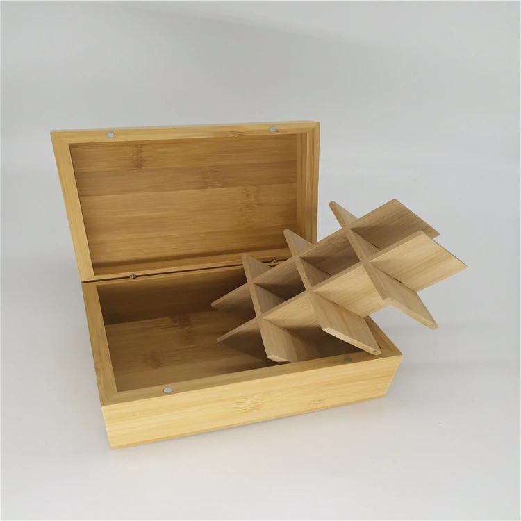 
По индивидуальному заказу нарядное незавершенной хранения пульт деревянные эфирное масло бамбуковая коробка с разделителями 