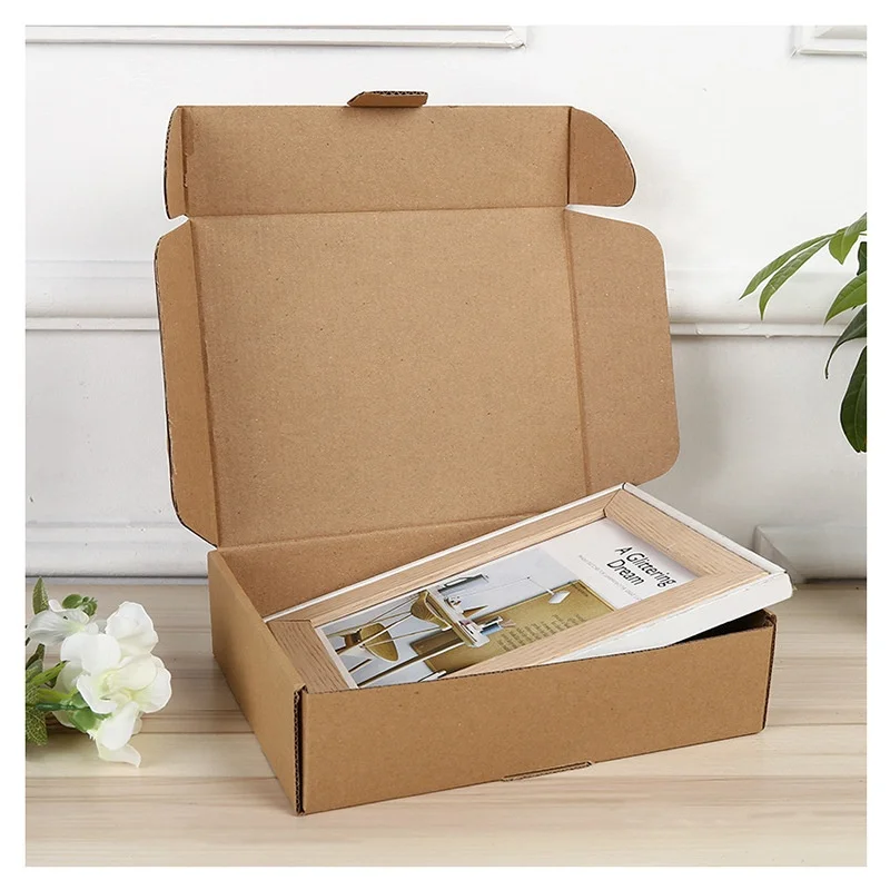 Производитель индивидуальная переработанная бумага гофрированная упаковочная коробка складные коробки для доставки с