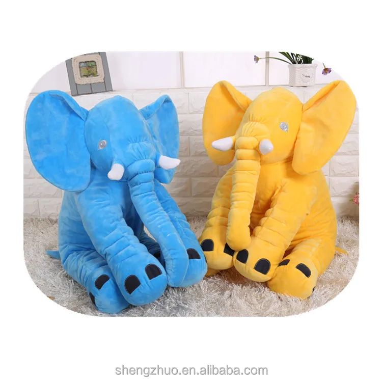 Custom Big Stuffed Animal Plush Elephant with Long Nose Kids Gift Promotional Elephant Plush Toy