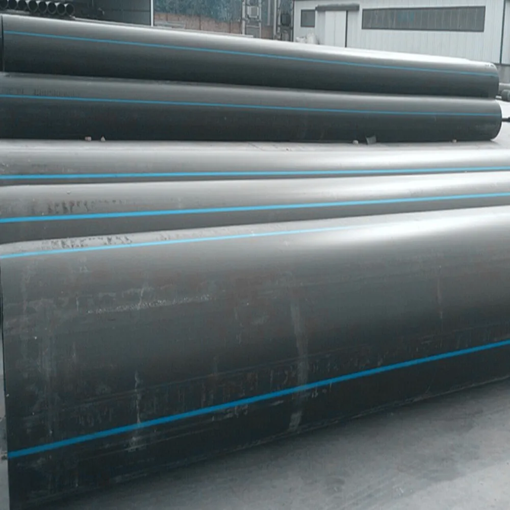 PE100 HDPE Pipe 750mm PN10 PN 16 Black HDPE Water Plastic Pipes