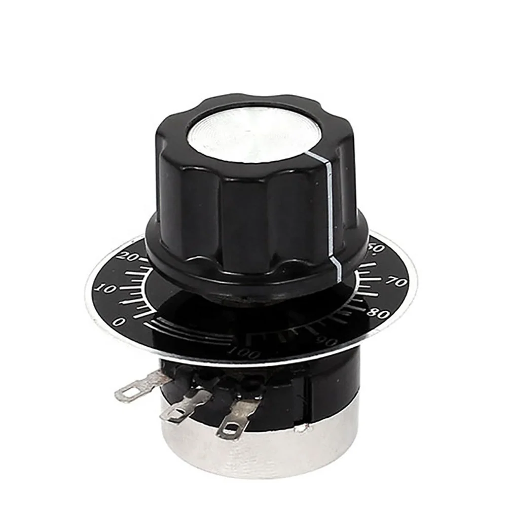 4 Potenziometri Carbonio RV24YN20S 10K Ohm - Con Manopole Per Controllo Velocità Motori - Foto 7