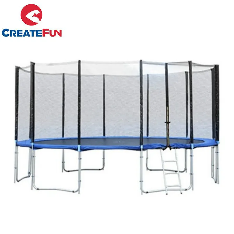 CreateFun TUV GS 6ft 8ft 10ft 12ft 13ft 14ft 15ft 16ft Jump Round Trampoline with Safety Net