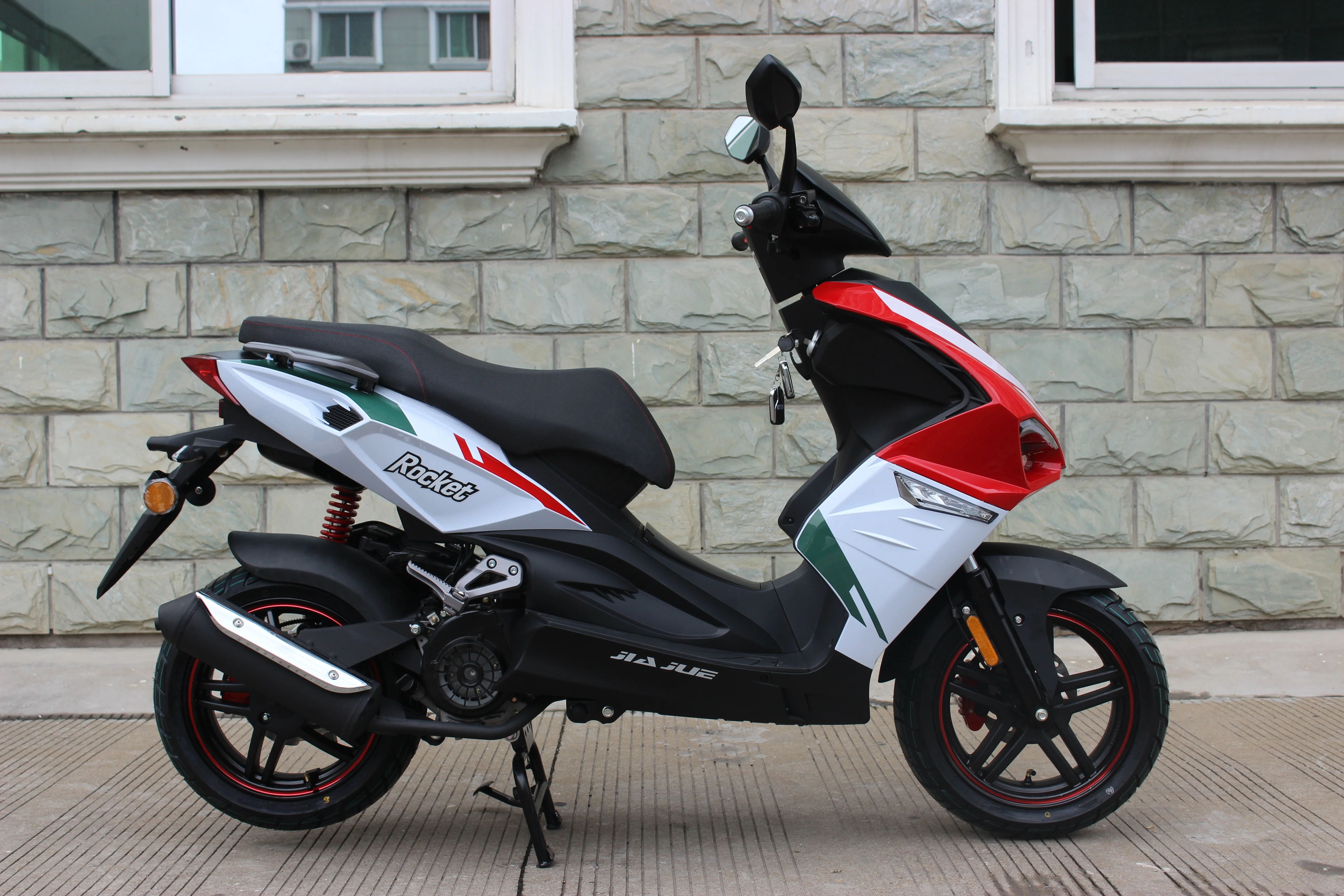 
Jiajue 2019 новый спортивный дизайн 50CC Euro IV газовый скутер 