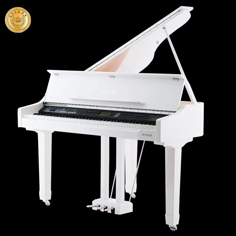 Grand Piano Digital Piano HD-W100 Profissional Silencioso Sistema de Branco  Brilhante