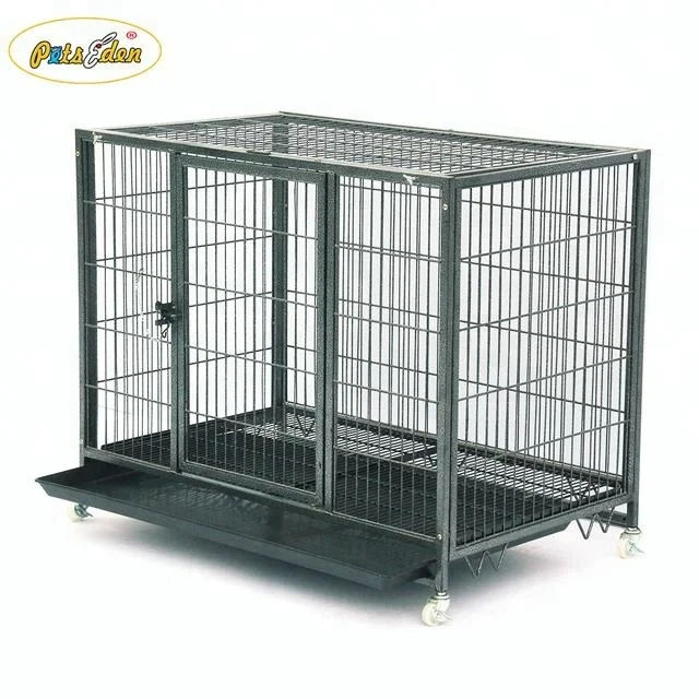 Foxhunter heavy duty dog crate best sale