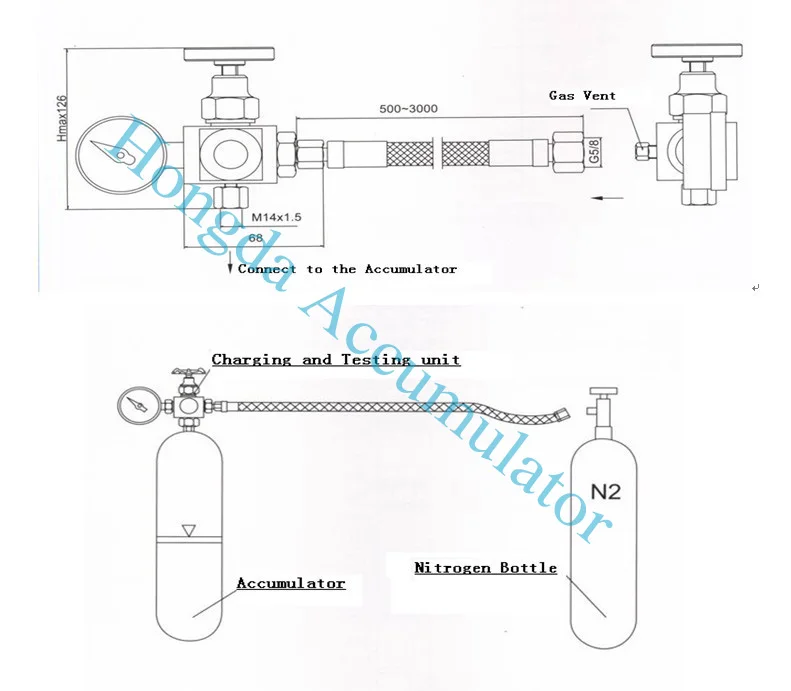 Hongda New Debut Accumulator Components And Accessories For Hydraulic ...