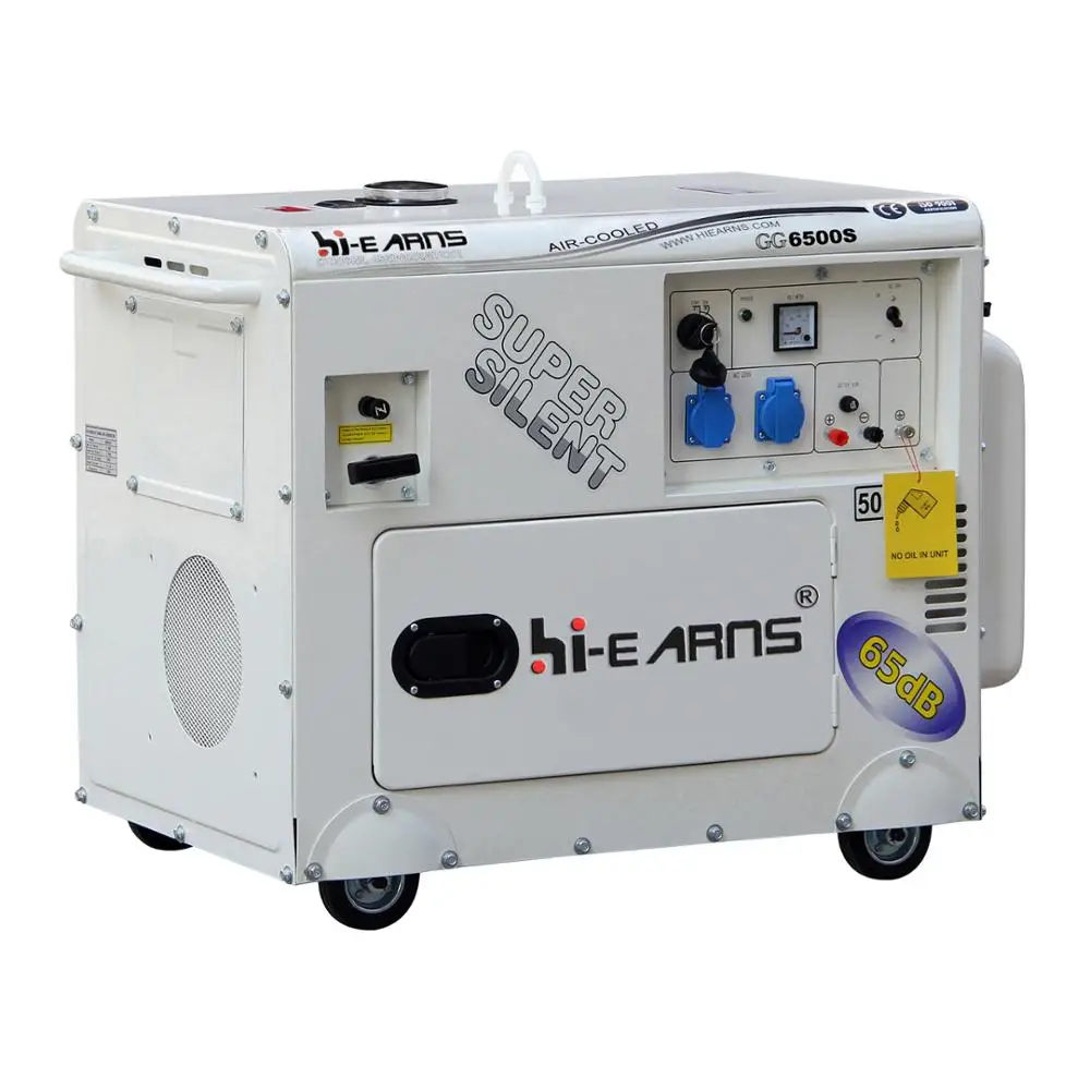 Hiearns 5kw Silent Generator For Home Use Air Cooled Diesel Generator
