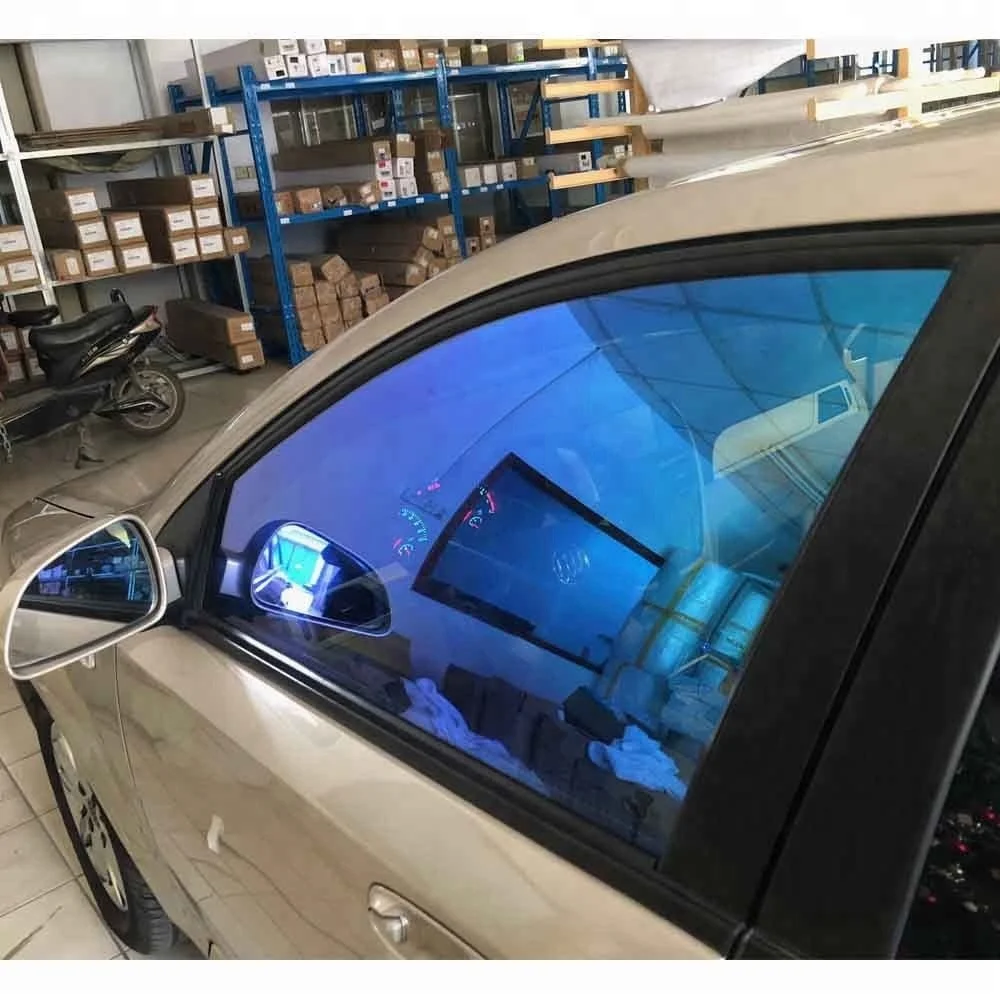 車用ハイクリアシュリンクvlt70 カメレオンブルーミラーウィンドウティント Buy カメレオンフロントガラスフィルム 装飾フィルム 車の窓 Product On Alibaba Com