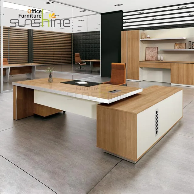 Approvisionnement d'usine dernières conceptions de table de bureau modernes