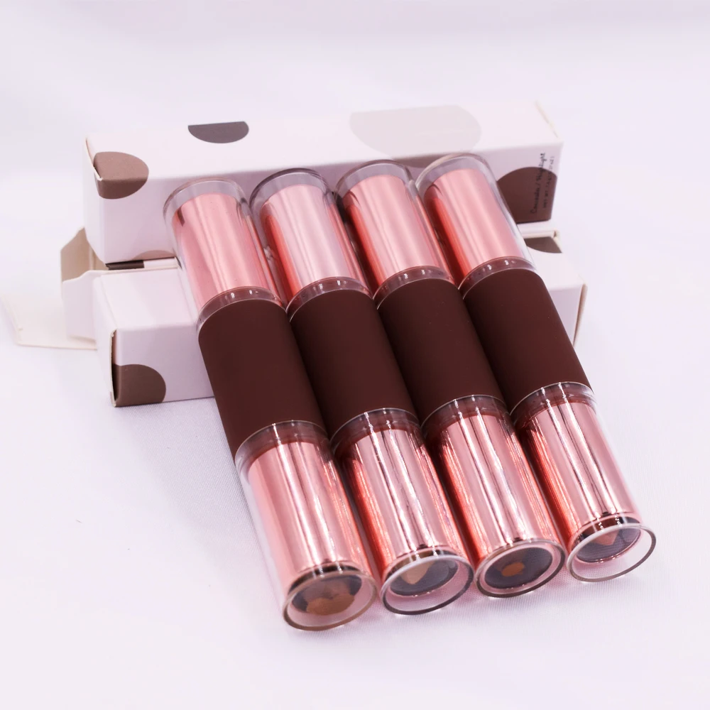 Полностью покрывающий высококачественный фирменный макияж 4 цвета Косметика для макияжа двойная контурная палочка высококачественный макияж