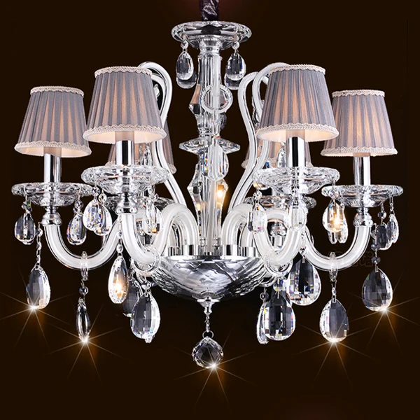 Home decorative modern indoor fancy crystal chandelier lamp crystal lighting vintage fashion lamp fixture light for decor
