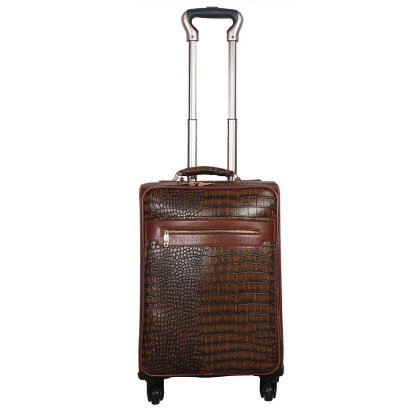 leather cabin suitcase