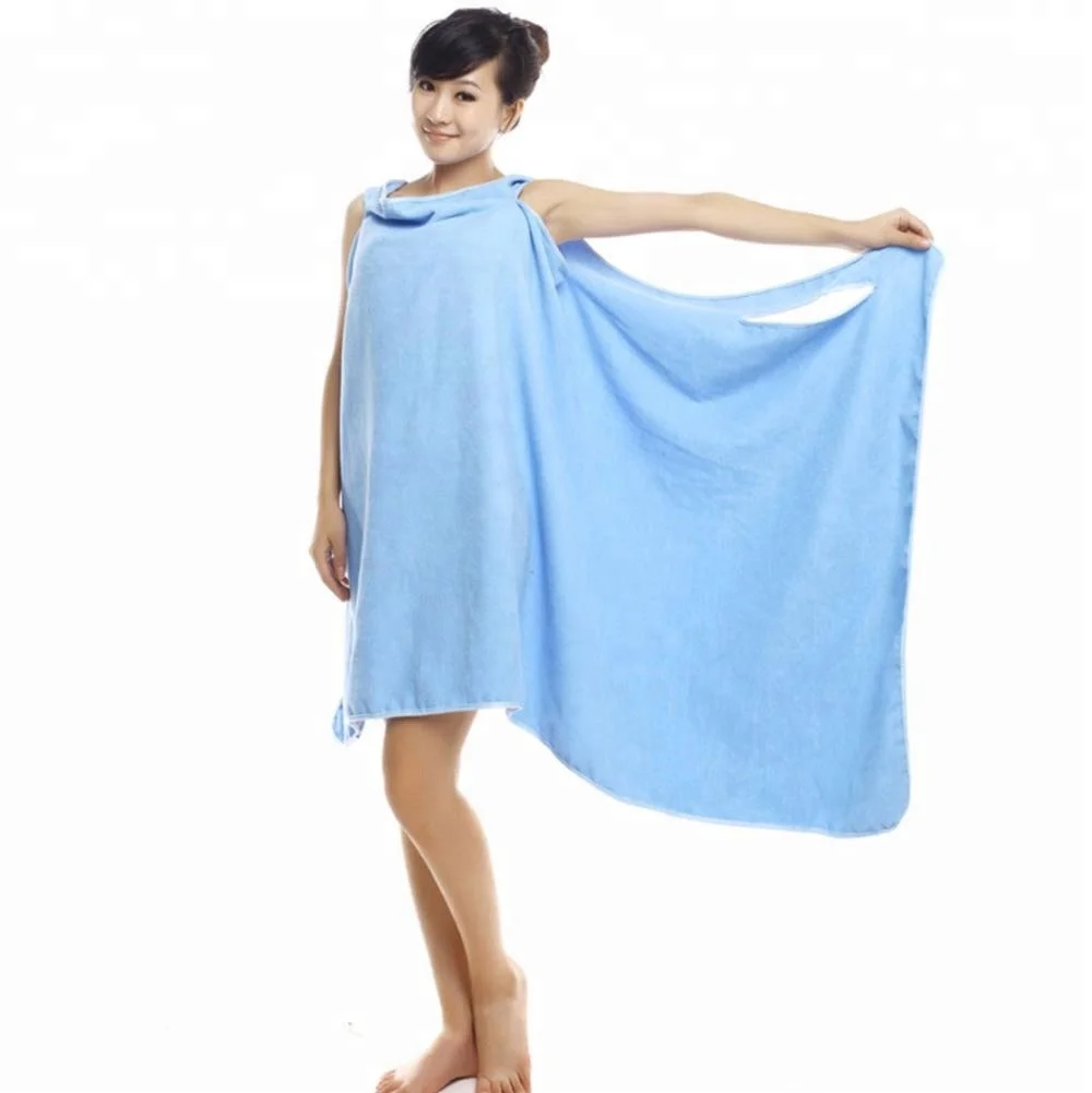 hot sale wearable microfibre ultra absorbent bath