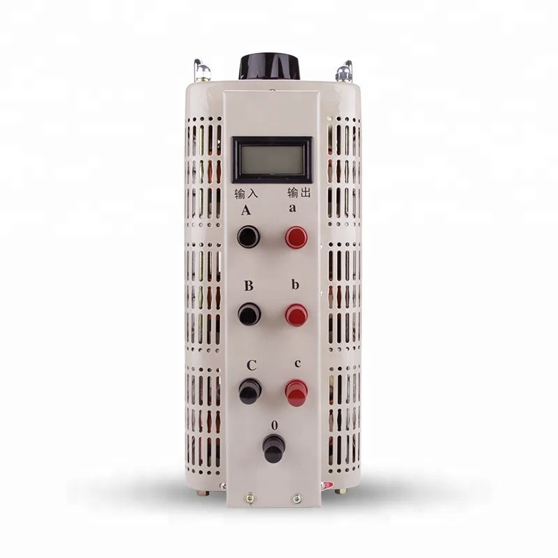 TSGC2 6KVA Three Phase Adjustable Variac Variable Transformer Operation Variable Stabilizer